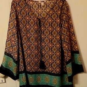 BoHo/Vintage style blouse size Large